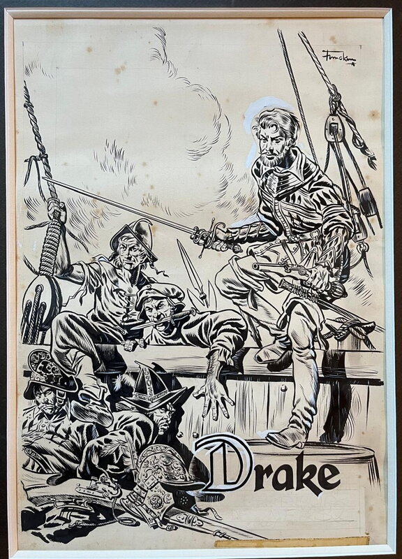 Fred Funcken, Drake L'aigle des mers - Planche originale