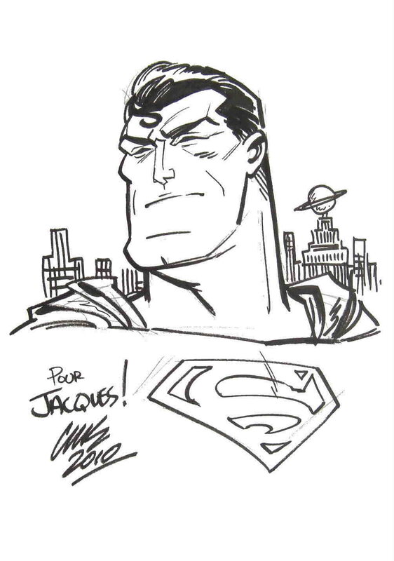 Superman par Cameron Stewart - Illustration originale