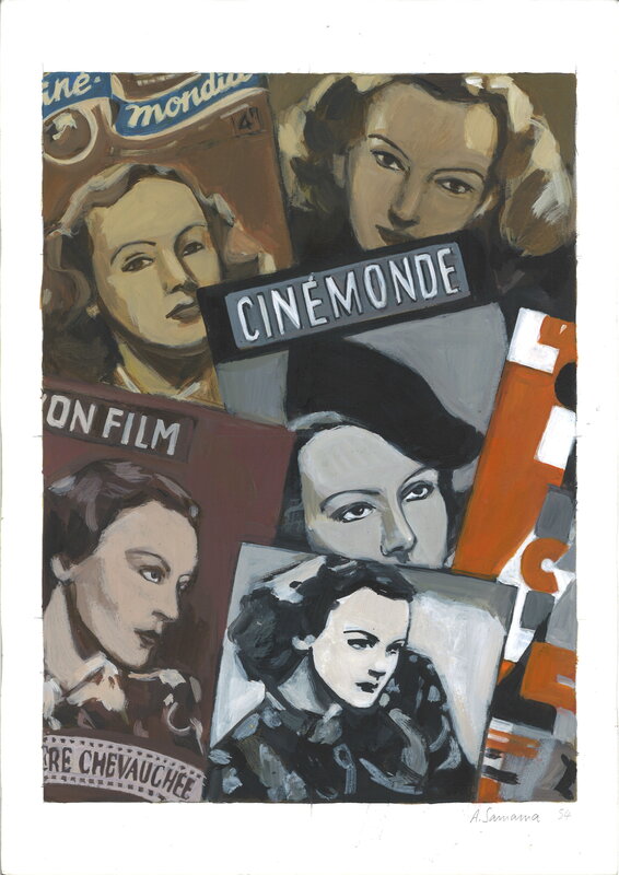 En vente - Aude Samama - A l'ombre de la gloire p. 56 - Planche originale