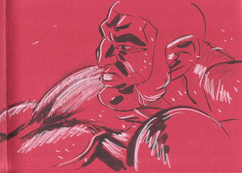 El Boxeador par Rubén - Dédicace