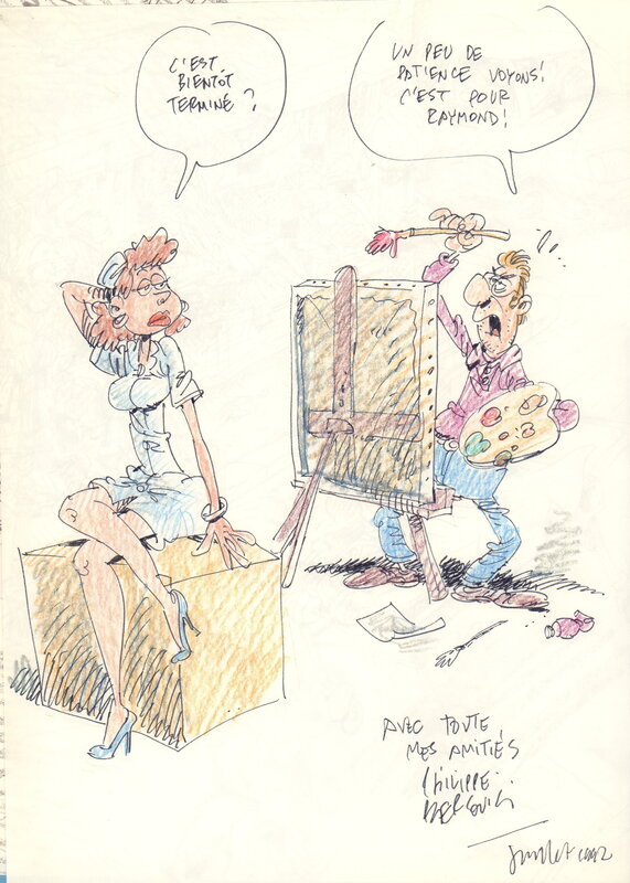For sale - Philippe Bercovici, Les Femmes en blancs 7 EO + Dédicace - Sketch