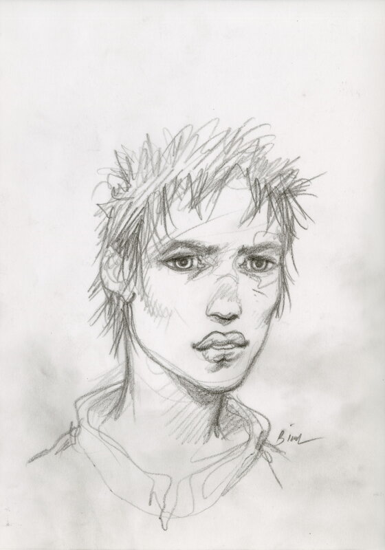 For sale - Enki BILAL – GRAPHITE IN PROGRESS 3 – Dessin original 61 - Original Illustration