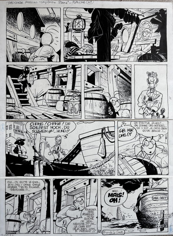 Frank LE GALL - Theodore Poussin Tome 1 - Planche originale