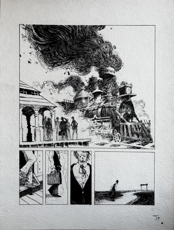 Jolan THOMAS - Le procès des affamés - Planche originale