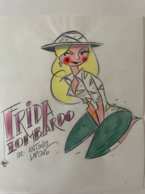 Frida Lombardo par Antonio Lapone - Illustration originale