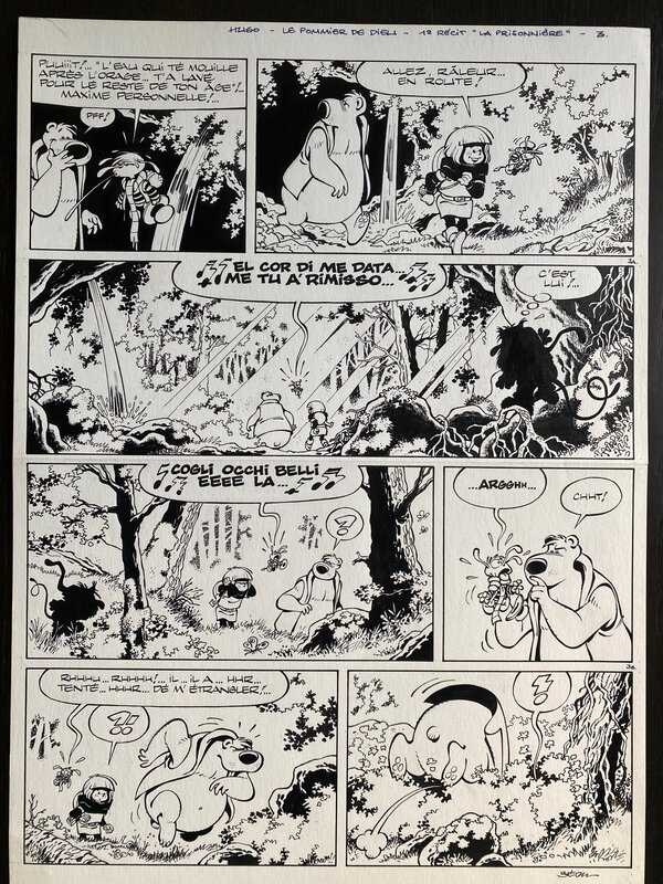 Bédu, Planche originale d'Hugo Tome 3 