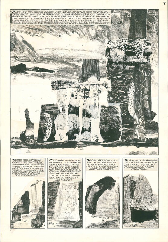 Alberto Breccia, The call of Cthulhu, page 7 - Planche originale