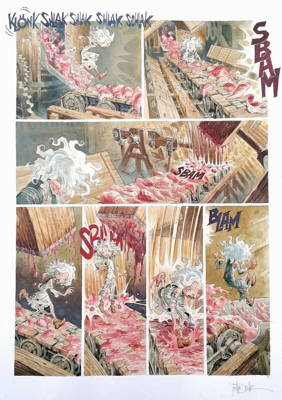 Jean Baptiste Andreae, Klonk Schlak Sbam Blam - Planche originale