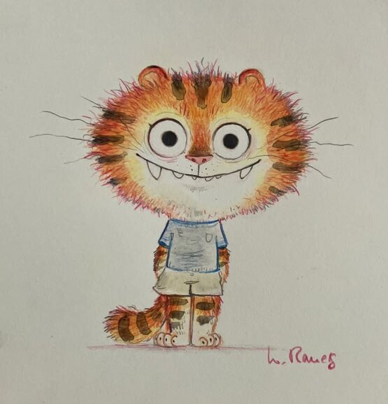 Wiebke Rauers - Tigrotto - Original Illustration