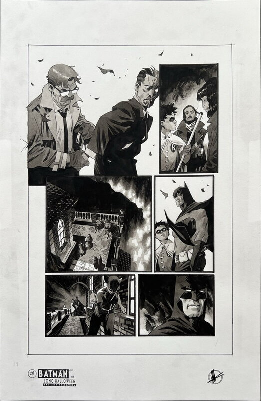 For sale - Matteo Scalera, Batman the long Halloween: The last Halloween  # 10 page 18 - Comic Strip