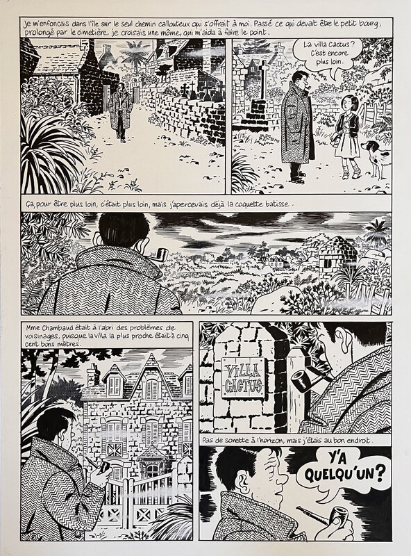 For sale - François Ravard, Planche originale Nestor Burma - Comic Strip
