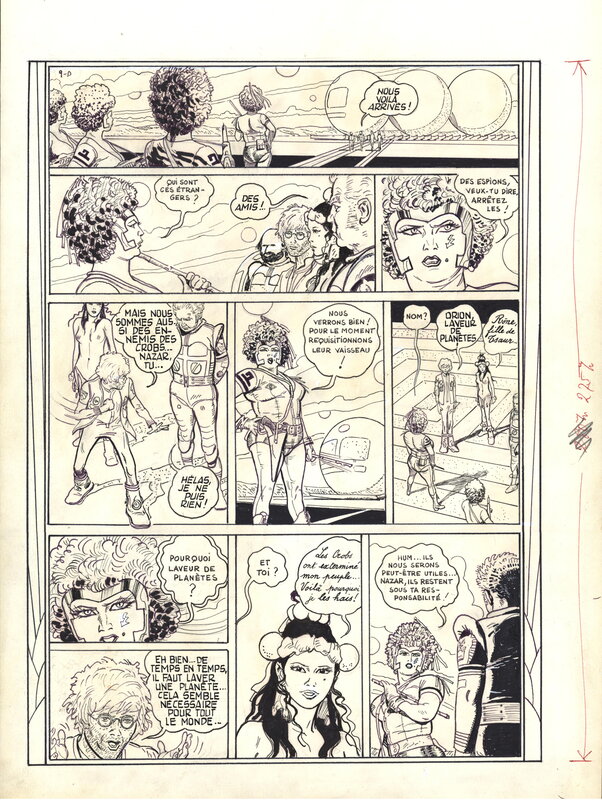 For sale - Gigi : Orion le laveur de planètes planche 40 - Comic Strip