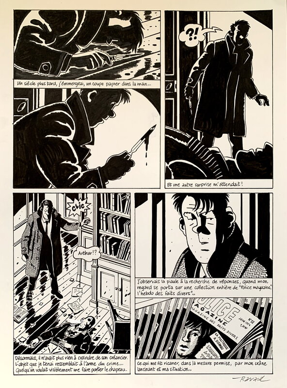 For sale - François Ravard, Planche originales Nestor Burma - Comic Strip