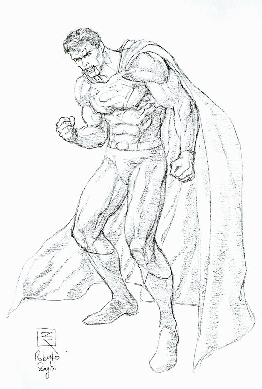 Superman by Roberto Zaghi - Original Illustration