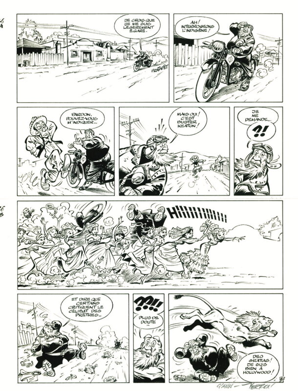 En vente - Odilon Verjus par Laurent Verron - Planche originale