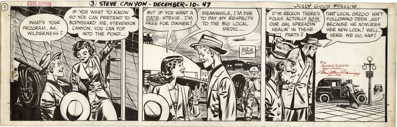 Milton Caniff, Steve Canyon - 10 Décembre 1947 - Comic Strip