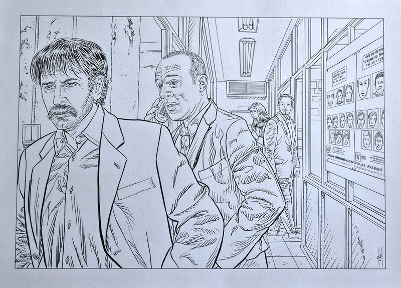 Inspecteur Jaunes par Tiburcio De La Llave - Illustration originale