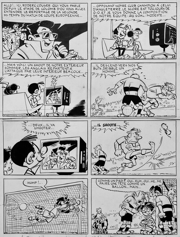 For sale - Dino Attanasio, André Franquin, 1964 - Modeste et Pompon : Arrêt Facultatif - Comic Strip