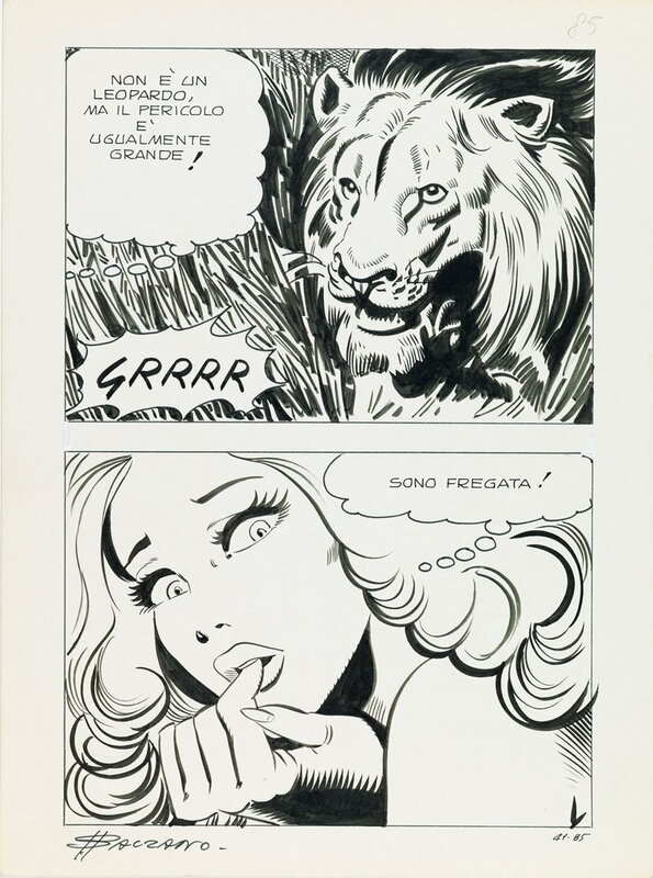 Zora T84 par Birago Balzano - Planche originale
