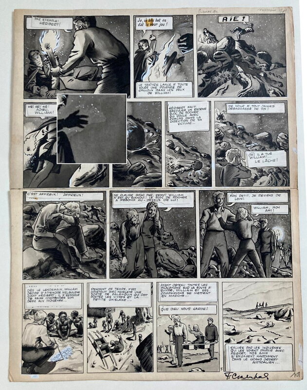 For sale - François Craenhals, Le cas étrange de Mr. de Bonneval - Het eigenaardige geval van mr Van Meylbeke - Comic Strip