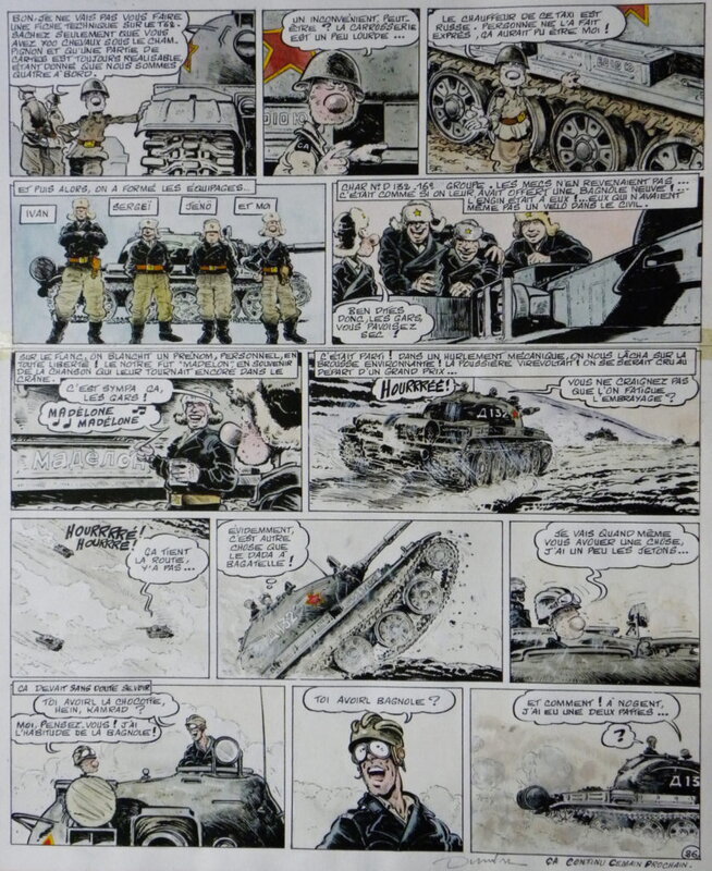 En vente - Le Goulag – Planche originale n° 26 – « Les Rois du Pétrole » – Dimitri - Planche originale