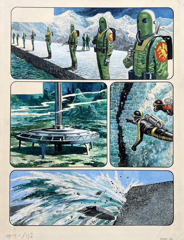 En vente - Don Lawrence, Storm 1 - De Diepe Wereld - Planche originale