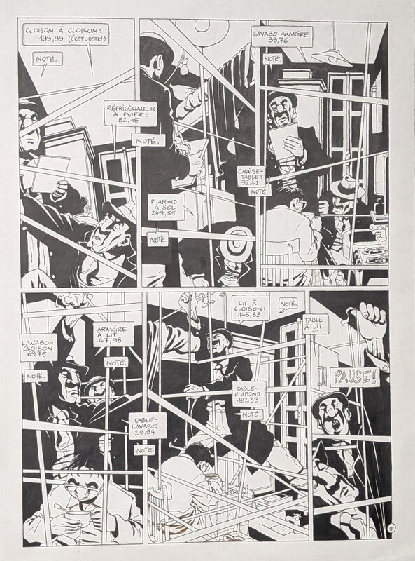 La Qu... JCA par Marc-Antoine Mathieu - Planche originale