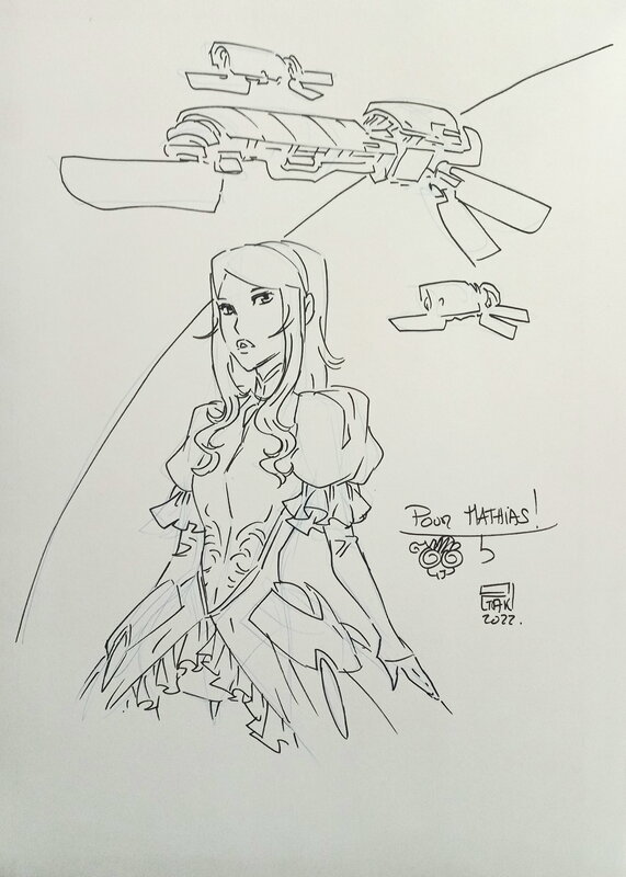 Philippe Ogaki, Astra Saga - dédicace - Sketch