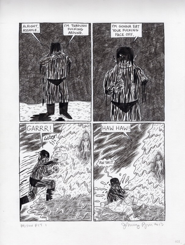 Johnny Ryan, Prison Pit Book One, pg. 101 - Comic Strip