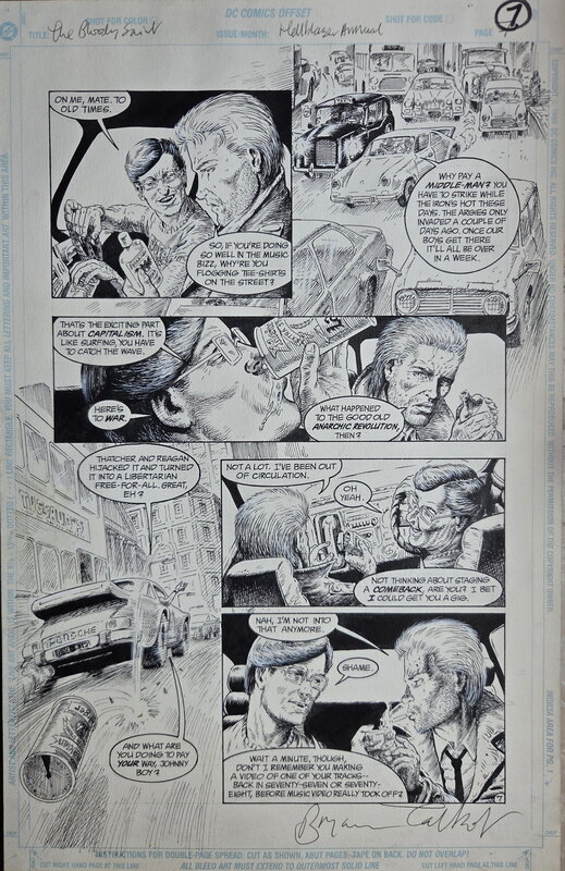 Bryan Talbot, Hellblazer Annual #1, page 7 - Illustration originale
