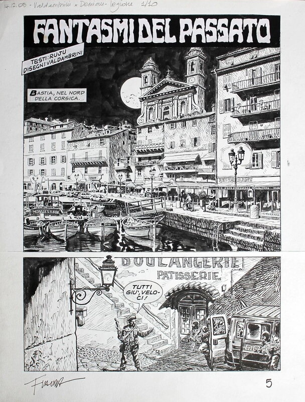Fabio Valdambrini, Demian  Fantômes du passé/Fantasmi del passato - Planche originale