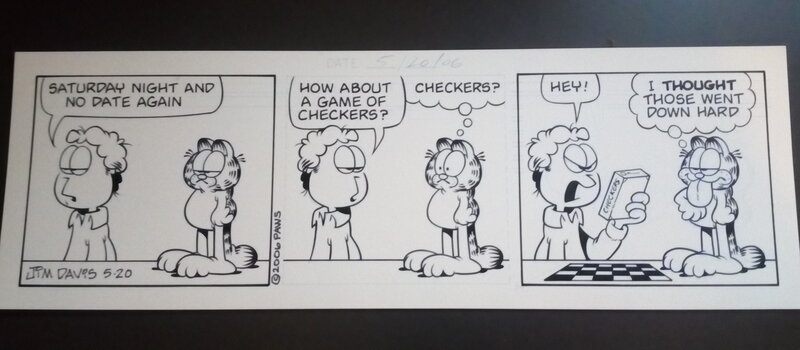 En vente - Garfield / Jim Davis - Planche originale