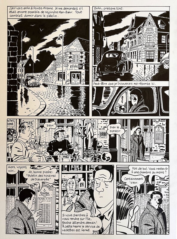 For sale - François Ravard, Planche originale Nestor Burma - Comic Strip