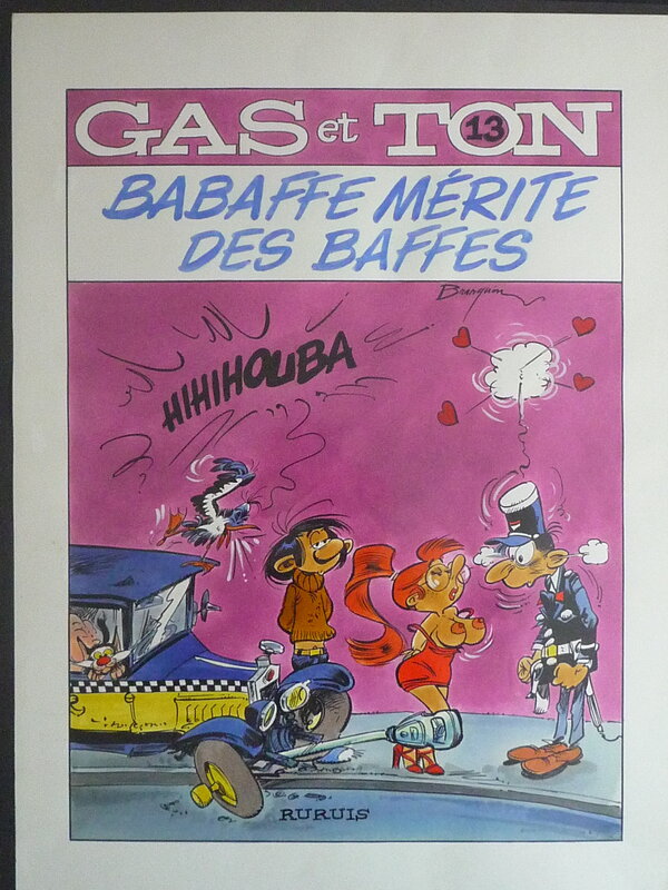 Jacques Géron, Pastiche sexy - Couverture Gaston Lagaffe - Original Cover