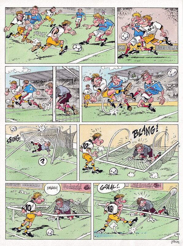 Gürçan Gürsel, Les Foot Furieux / The Champions - Planche originale