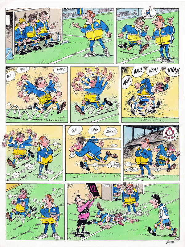 Gürçan Gürsel, Les Foot Furieux / The Champions - Planche originale