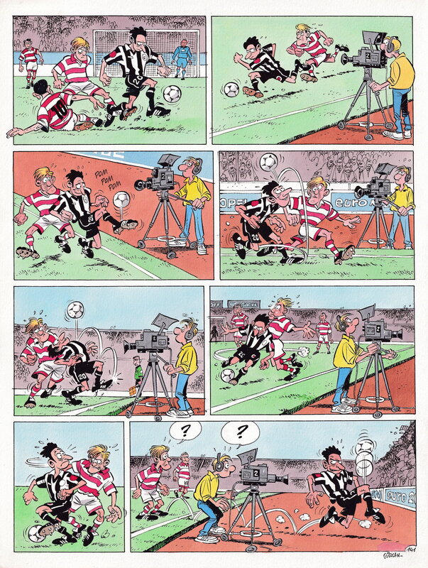 Gürçan Gürsel, Les Foot Furieux / The Champions - Planche originale