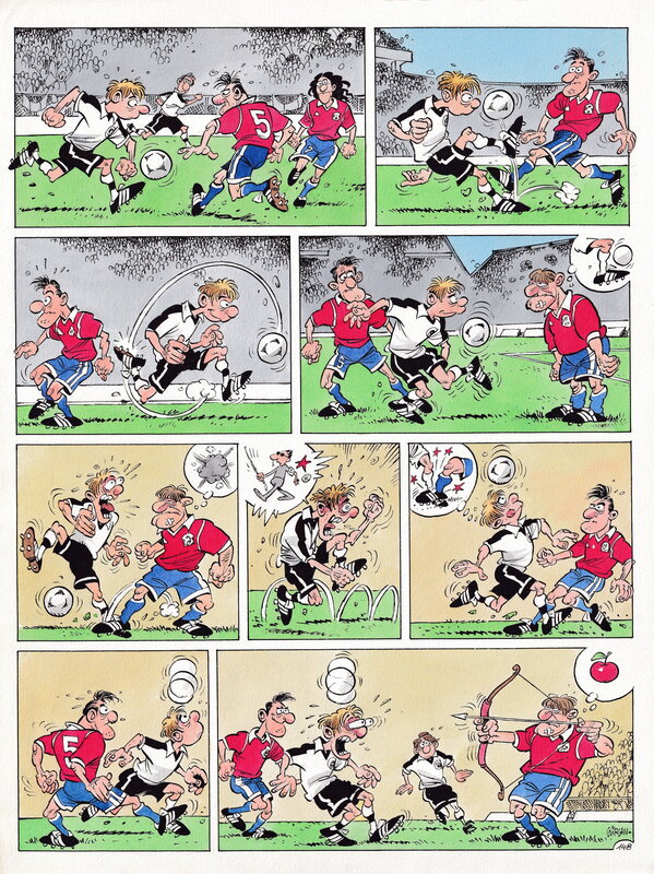Gürçan Gürsel, Les Foot Furieux / The Champions - Planche originale