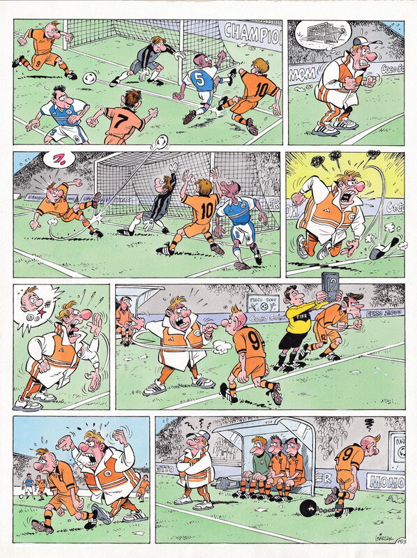 Gürçan Gürsel, Les Foot Furieux / The Champions - Planche originale