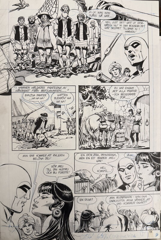 César Spadari, Norman J. Worker, Revenge of the Pirate Queen “ The Phantom “ - Planche originale