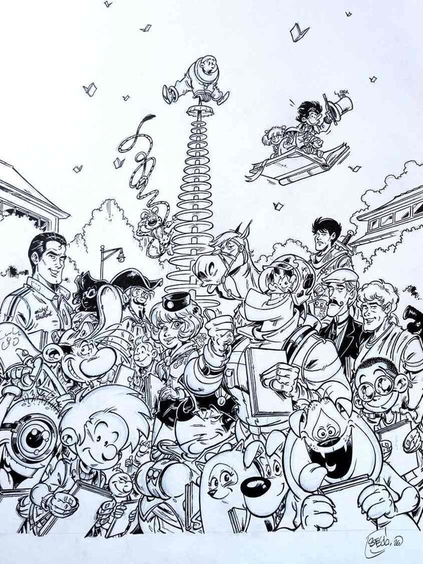 Stédo, Affiche du festival BD de Spa 2026 - Planche originale