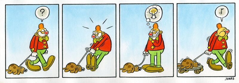 En vente - Le toutou par Éric Ivars - Planche originale
