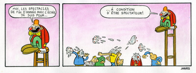 En vente - Les spectacles par Éric Ivars - Planche originale