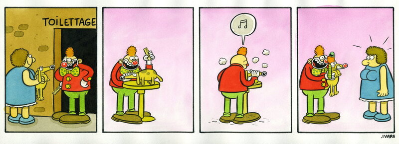 En vente - Toilettage par Éric Ivars - Planche originale