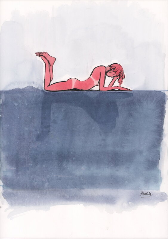 Nu par Blutch - Illustration originale