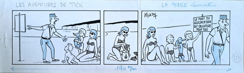 Mary, Les aventures de Tick - Planche originale