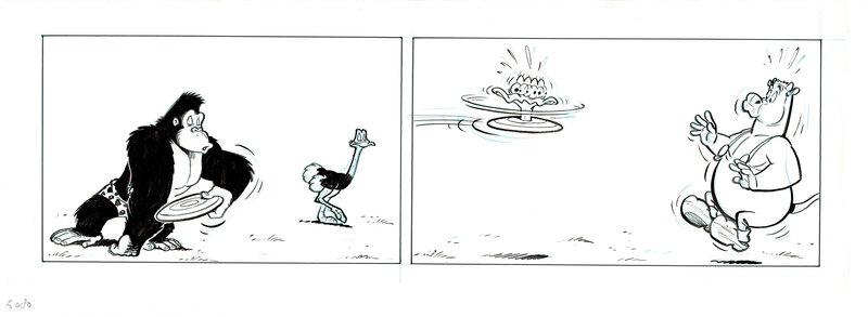 En vente - Wil Raymakers, Thijs Wilms, Boes/Ox Tales/Fantazoo - Planche originale