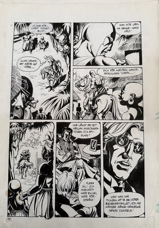César Spadari, The Moriarty Experiment “ The Phantom “ - Comic Strip