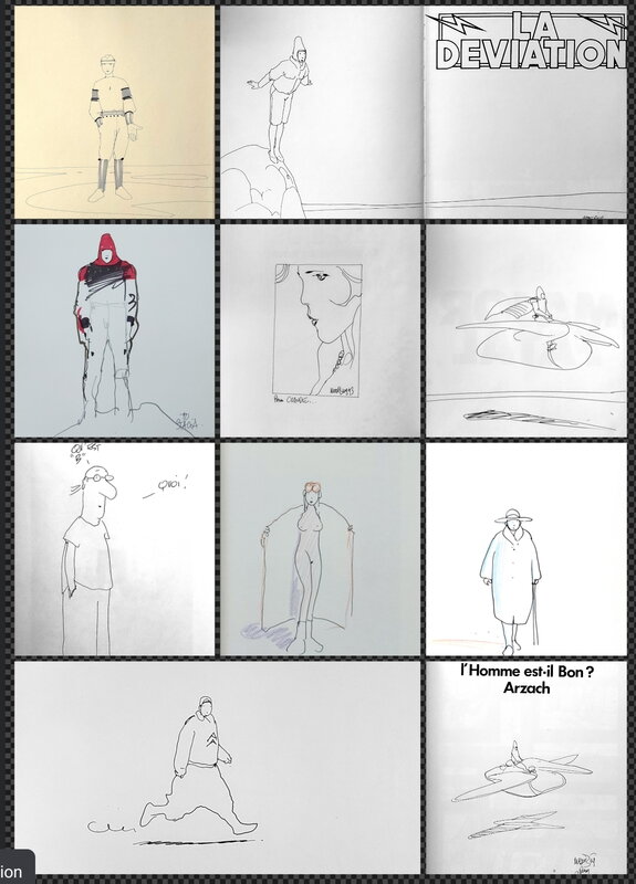 10 dédicaces de Moebius. - Publication 1 de 2 - Sketch