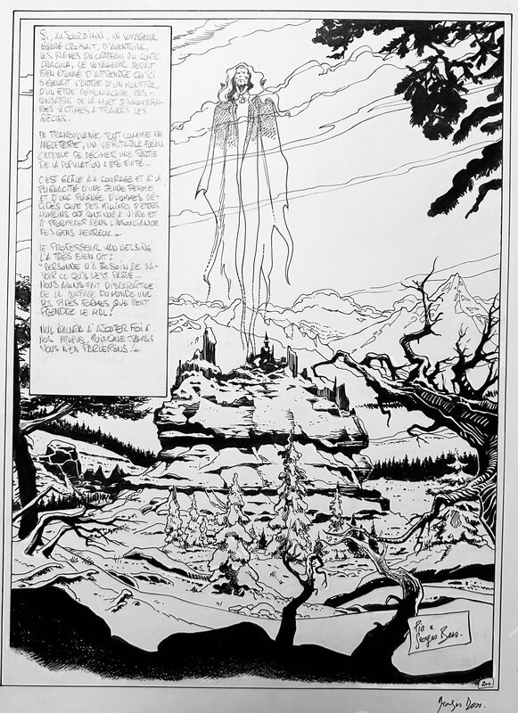 Bess, Dracula, planche n°200 de fin, 2019. - Planche originale